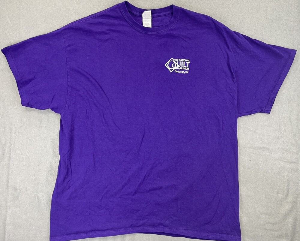 National Quilt Museum Paducah Kentucky Embroidered Purple Size 2XL T Shirt